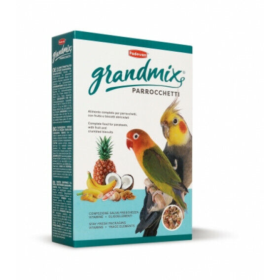 PADOVAN GRANMIX MULTIVITAMINICO PER PARROCCHETTI MANGIME COMPLETO 850 GR