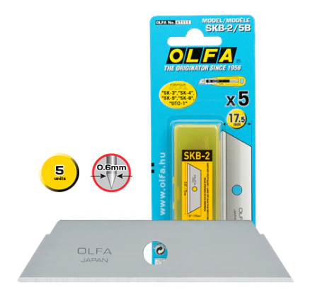 Lama trapezoidale OLFA SKB-2/5B - confezione da 5 pz