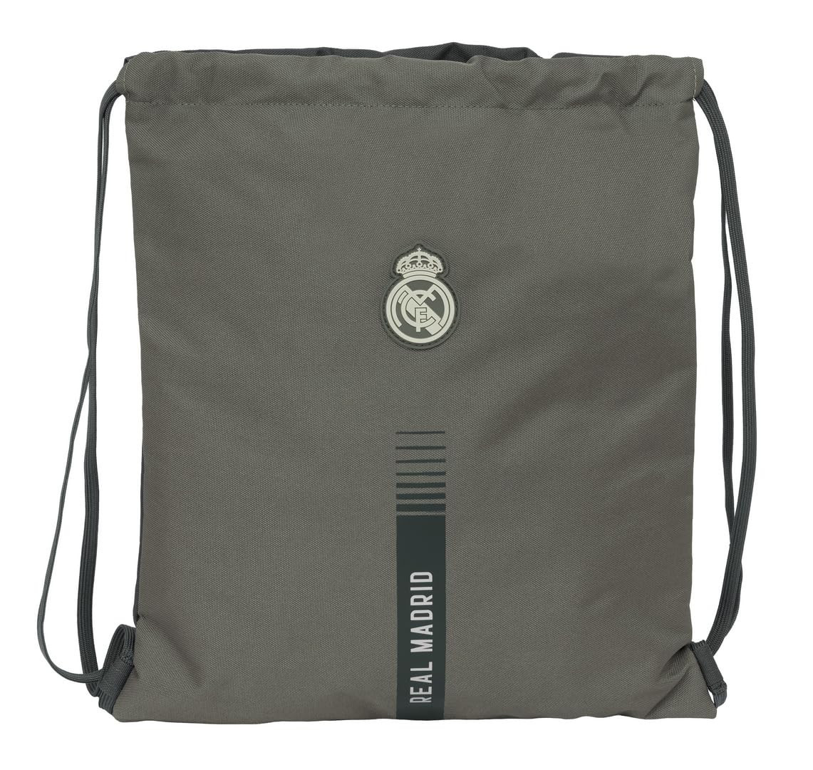 Safta Real Madrid 3rd Team 24/25 – Large Flat Bag Backpack, Ideal for Children o