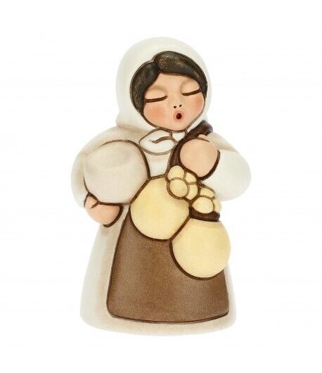 Donna con formaggio Thun Presepe Classico bianco S3231A83