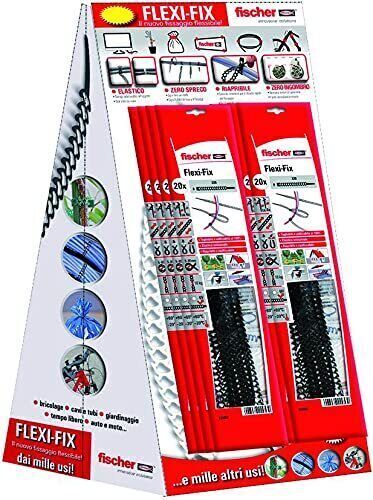 Fischer Fascette Flexi-Fix Espositore 20 Buste (1010) 8001132050378