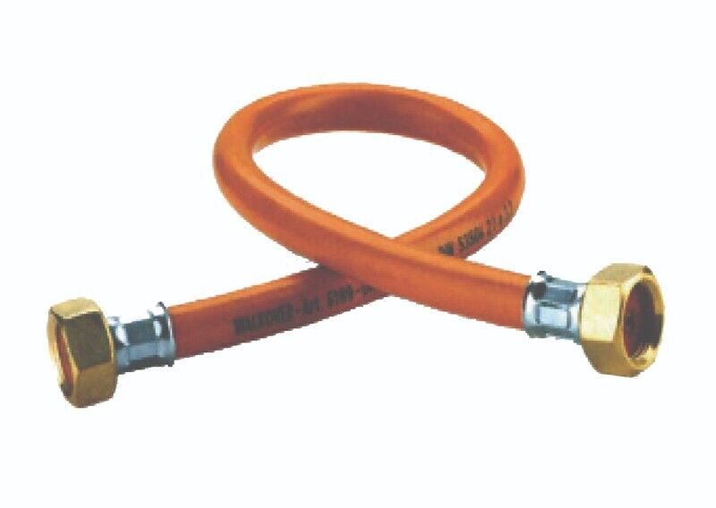 TUBO IN GOMMA RACCORDATO PER TRAVASO DEL GPL 50 CM. MARCA KEMPER