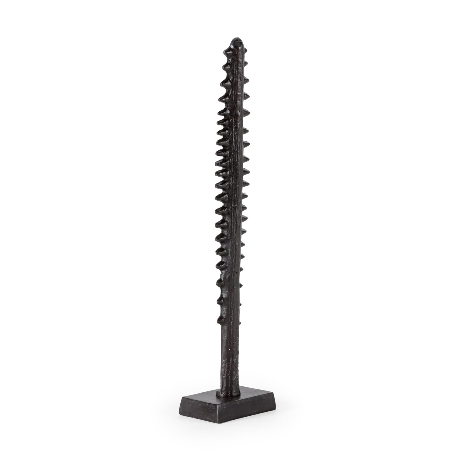 ESCULTURA 17X11X74 METAL BRONCE ENVEJECIDO (h6L)