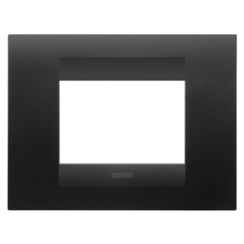 Gewiss GW16403VN Chorus - placca 3 moduli nero satinato