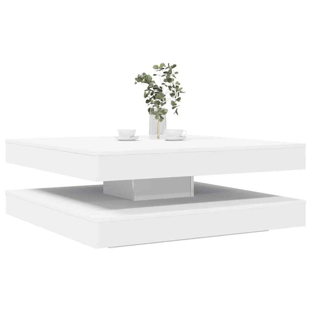Caffè Tavolo 360-Degree Ruotabile Bianco 90x90x34.5 CM