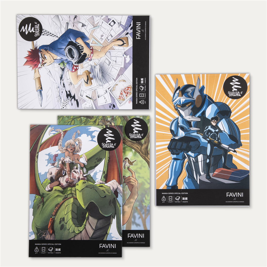 Blocco Schizza & Strappa A4 Manga Edition | Favini