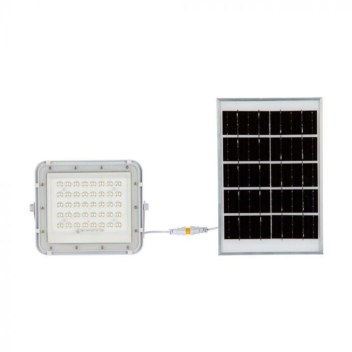 V-TAC VT-40W Faro led 6W bianco con pannello solare e telecomando LED Proiettore