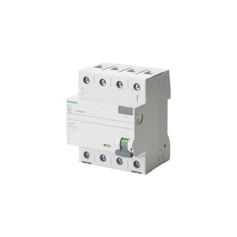 DIFFERENZIALE PURO 4 POSTI 40A 0,5 Siemens