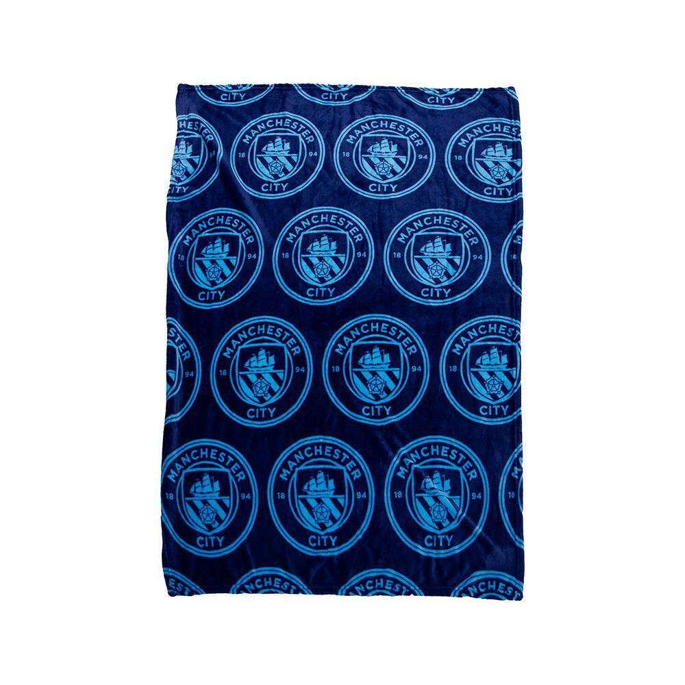 Manchester City F.C.Coperta Football Super Soft Pile Grande Coperta Ufficiale