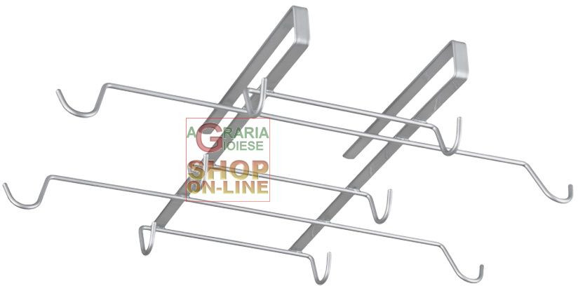 34386 METALTAEX SPIDERMUG SOTTORIPIANO PORTA 10 TAZZE 37 X 8 X 6 CM.