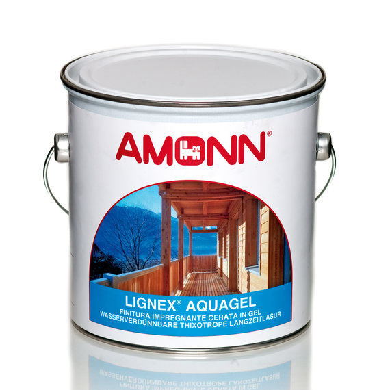 IMPREGNANTE LEGNO FINITURA ALL'ACQUA LIGNEX AQUAGEL AMONN 0,75LT - NOCE CHIARO