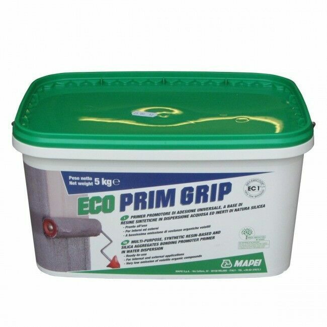 ECO PRIM GRIP PLUS "MAPEI" 5Kg PRIMER UNIVERSALE PROMOTORE ADESIONE