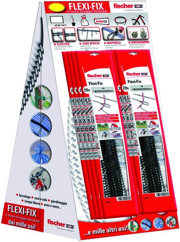 FASCETTE FISCHER FLEXI-FIX ESPOSITORE 20 BUSTE (10+10)