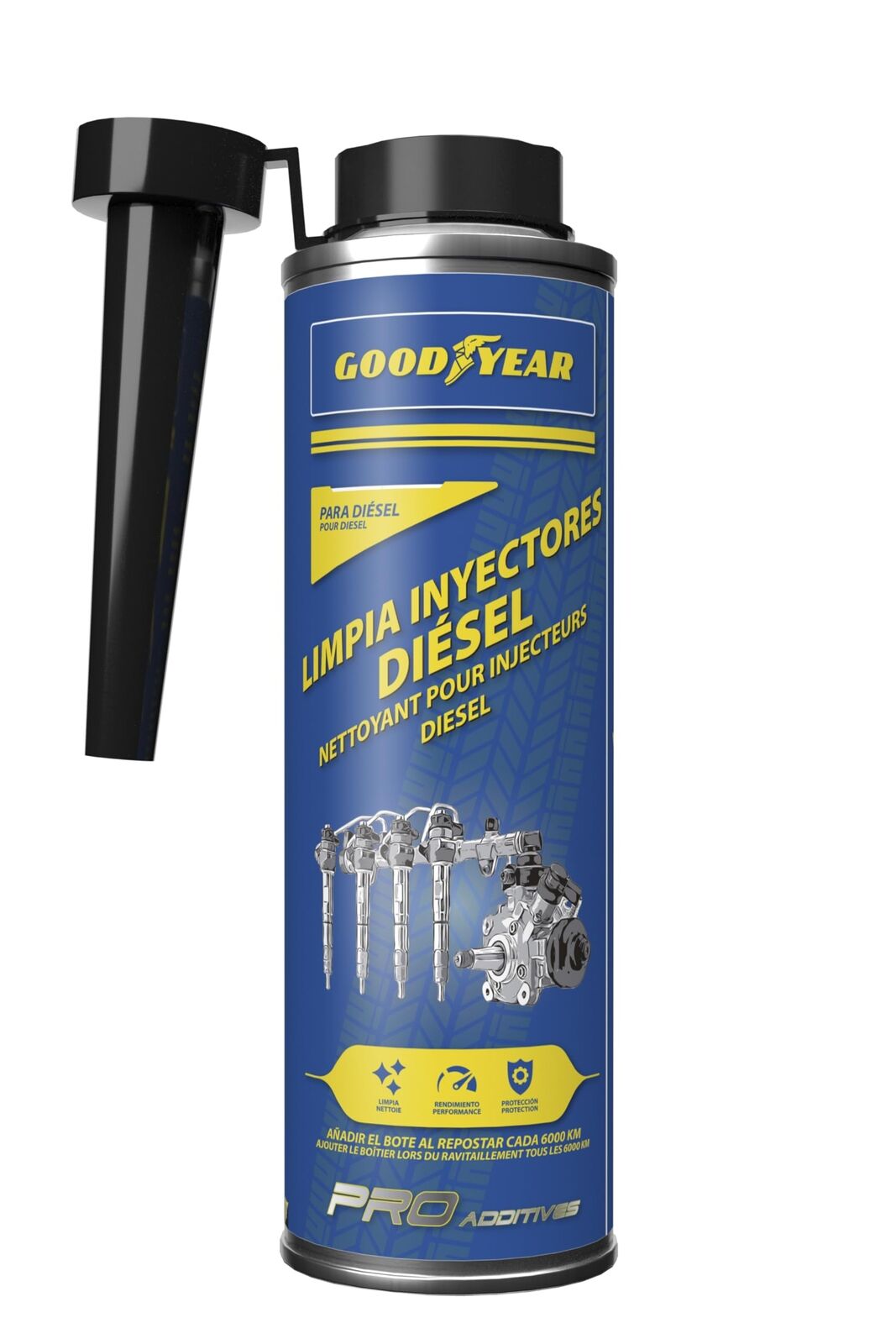 Goodyear Pro Additives Detergente per iniettori diesel Additivo per carburant...
