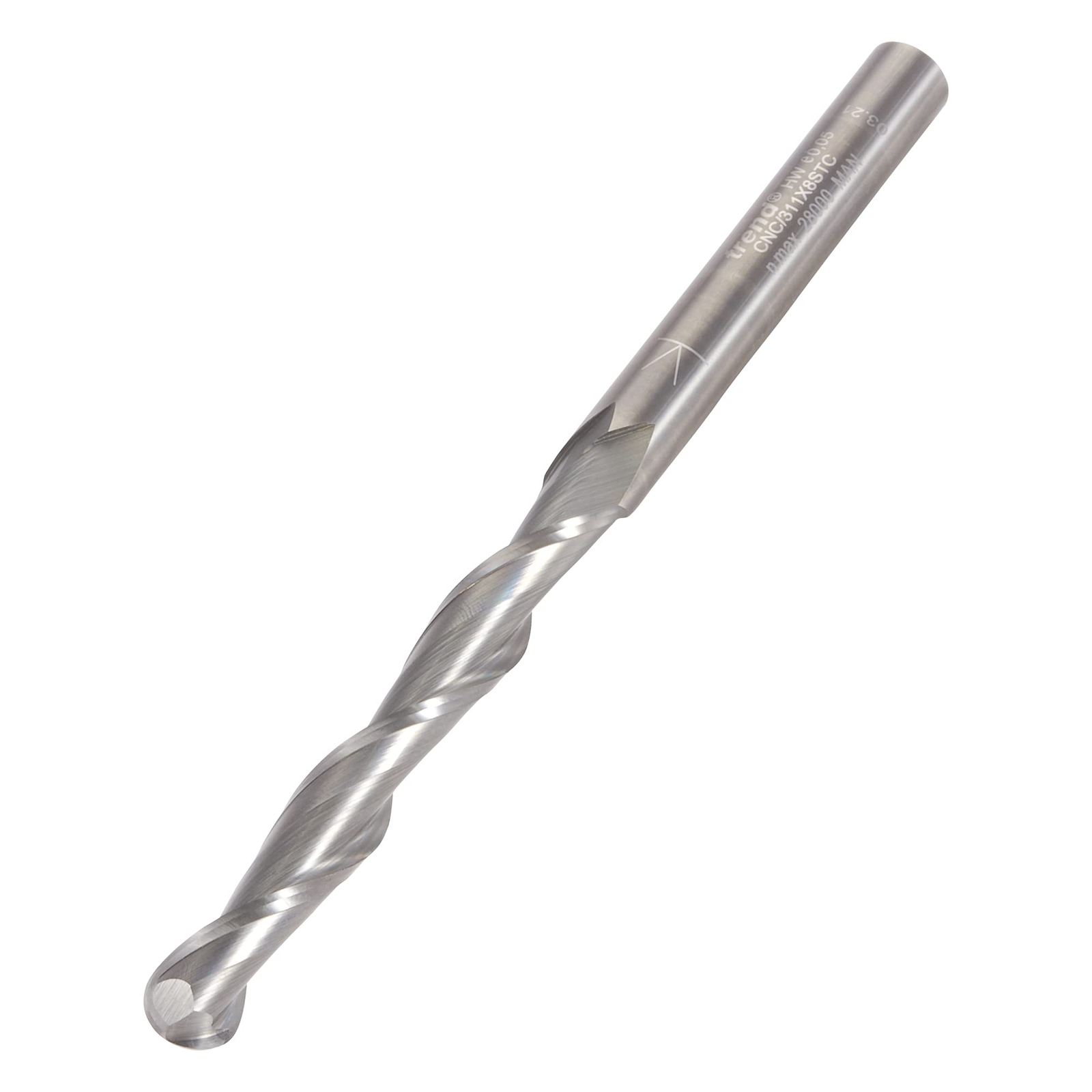 Trend Taglierina CNC 8 x 62 x 90 x 8 mm Bullnose a due flauto taglio a (q9C)