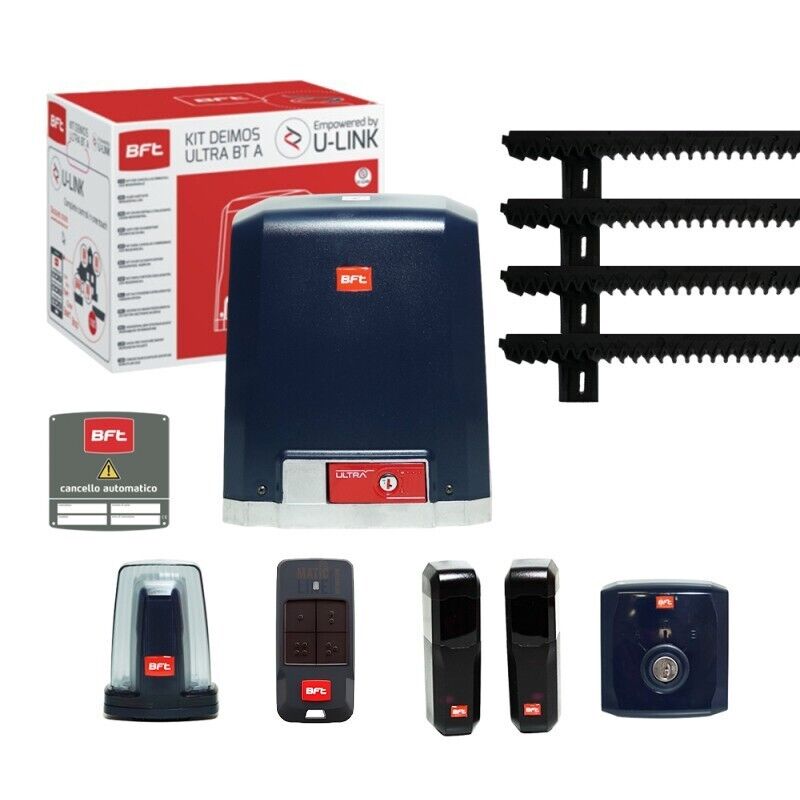 BFT KIT DEIMOS ULTRA BT A400 24V 400KG CANCELLO SCORREVOLE ML04 2611815