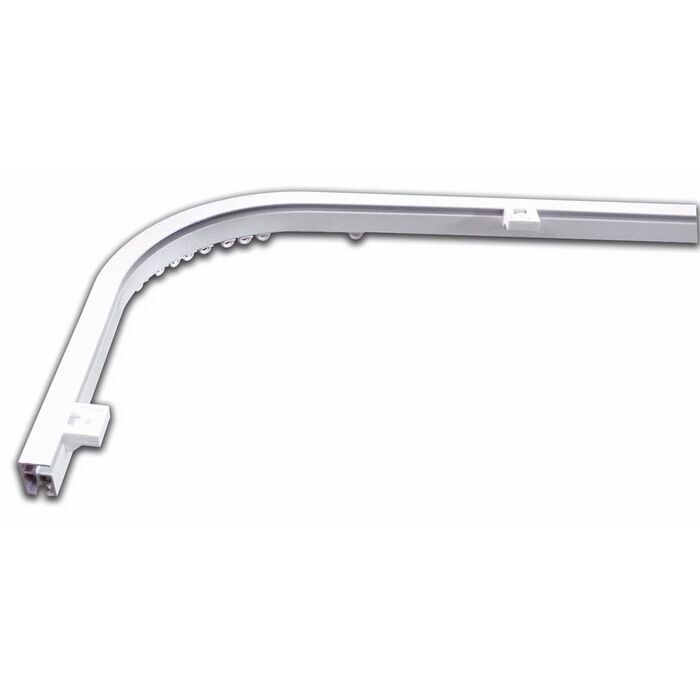 Curva Sinistra Sx per Scorritenda in Alluminio Bianco 70 cm