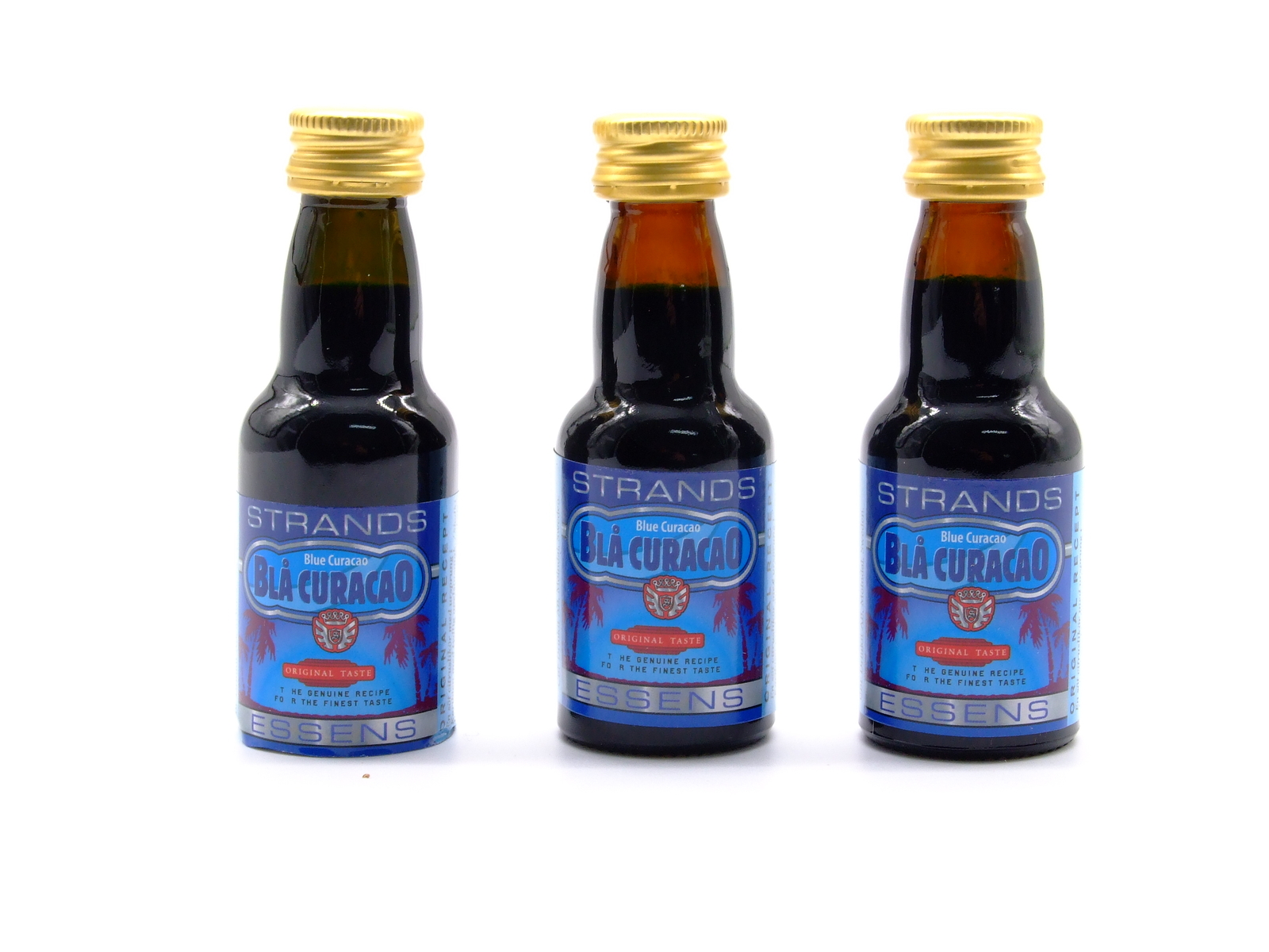 3 x Blue Curacao 25ml - Senza Alcool, Essenza di Vodka, Aroma per Torta