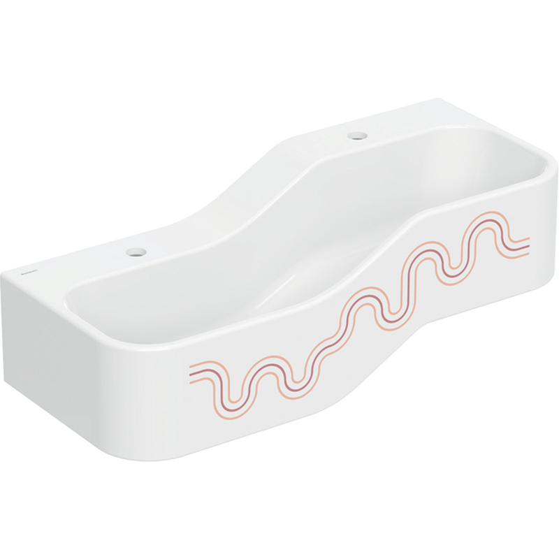 Bambini lavabo basso a sinistra 90cm 2FR rosso
