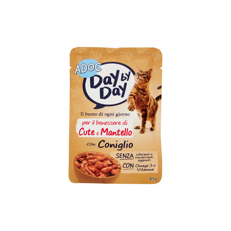 ADoC Day by Day Cat Gatto Coniglio - Box da 24 Buste da 85gr
