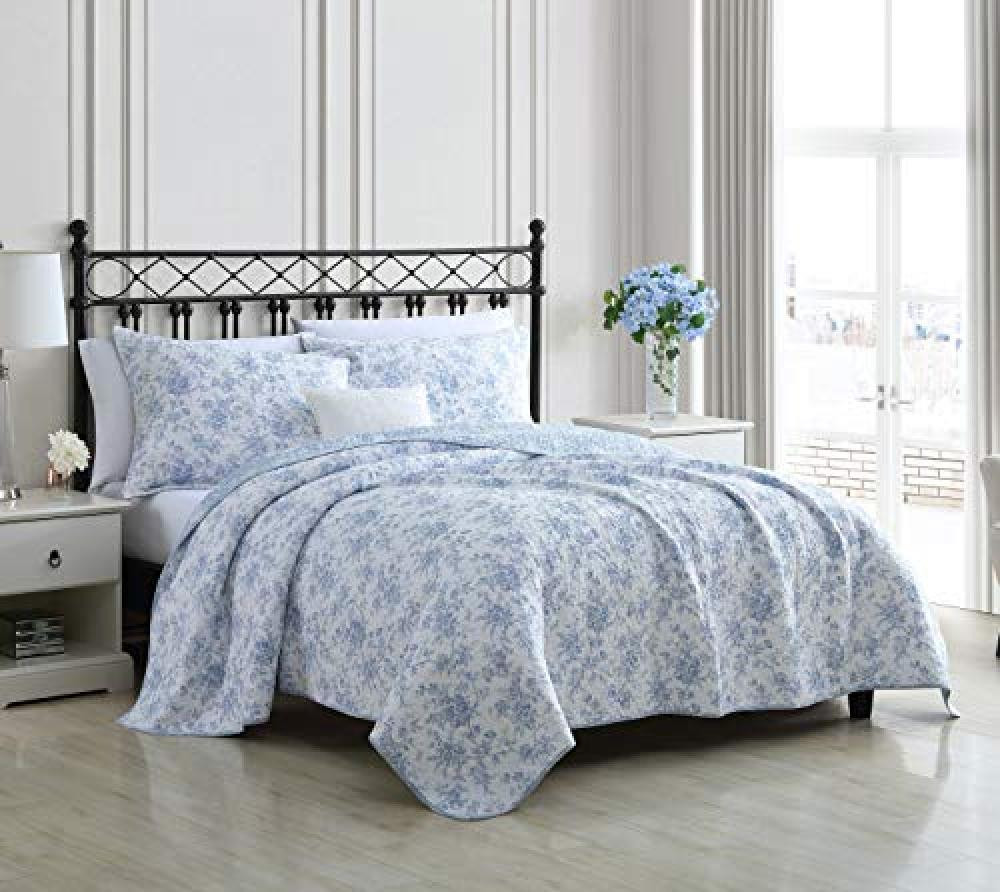 (TG. King) Laura Ashley Home - Set copripiumino per letto king size, in cotone r