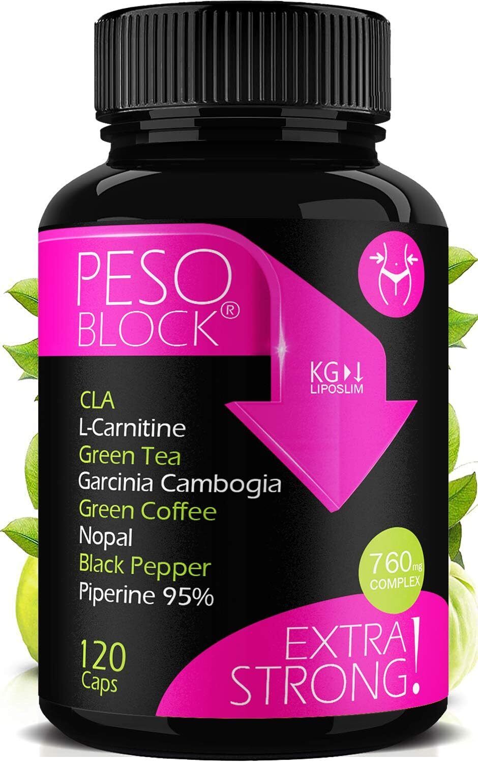 PESO BLOCK | 120 PILLOLE DIMAGRANTI VELOCI E EFFICACI | Brucia Grassi