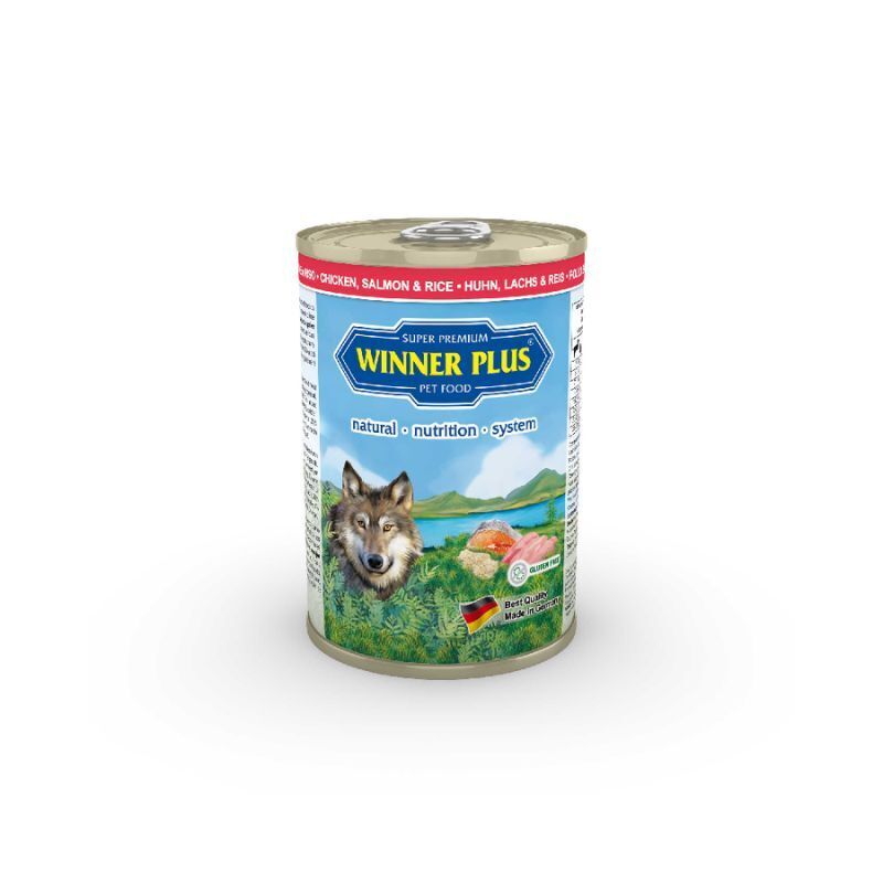 Winner plus pollo, salmone e riso 400gr