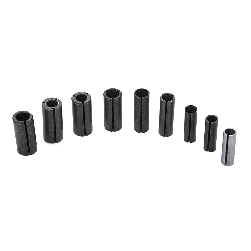 9Pcs Router Bit, 1/2 "a 1/3" Router Collet Chuck Adattatore Manicotto di (N6Y)