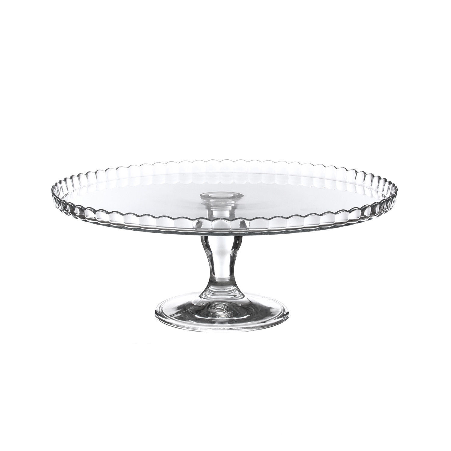 ALZATA IN VETRO SENZA COPERCHIO CAMPANA 32 CM. PATISSERIE TORTIERA BUFFET DOLCI
