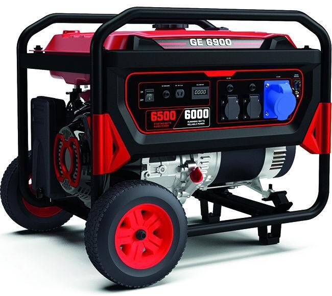 GENERATORE MOSA CARRELLATI GE 6900 AVR BENZINA    6,5 KVA