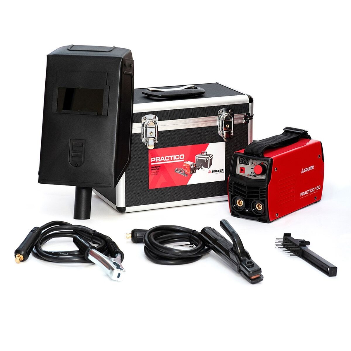 Attrezzatura per saldatura Solter Inverter Practico 150 Accessori 150 A 7000