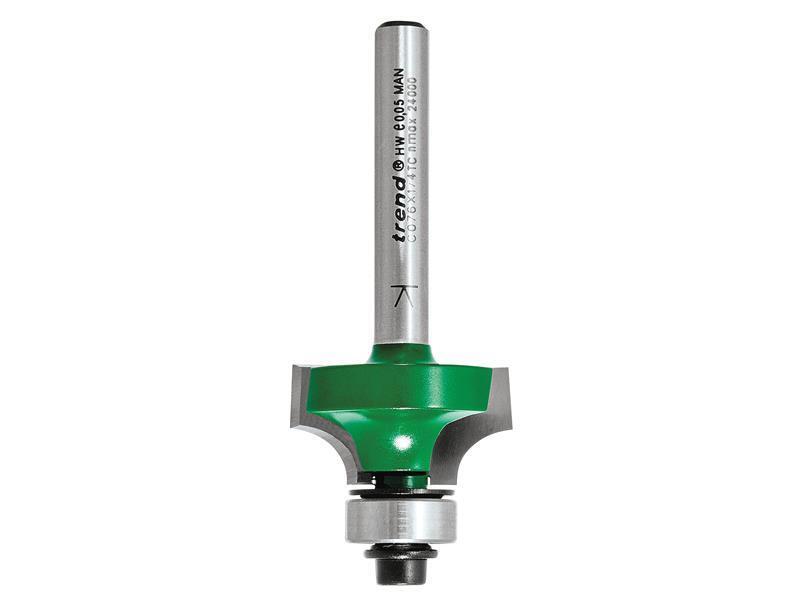 Trend C076 X 1/4 TCT Cuscinetto Guidato Ovolo & Rotonda Sopra 6.3mm Raggiata