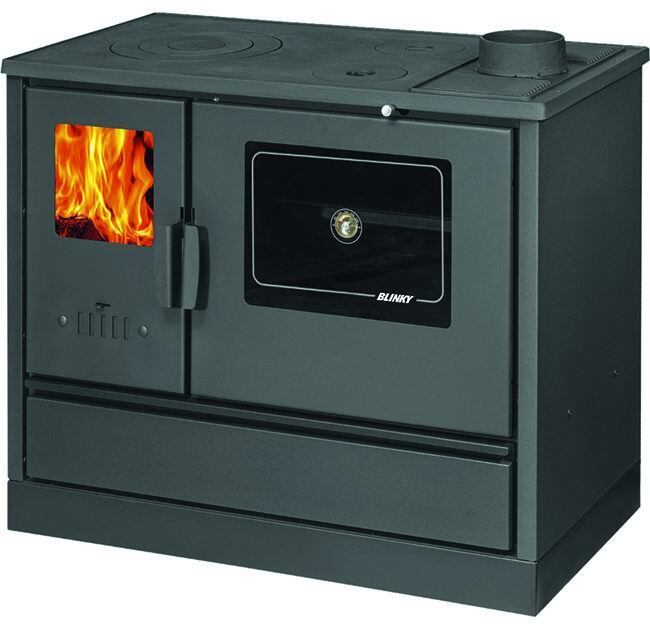 CUCINA BLINKY A LEGNA C/FORNO LINA-4020 PORTAVETRO ANTRACITE