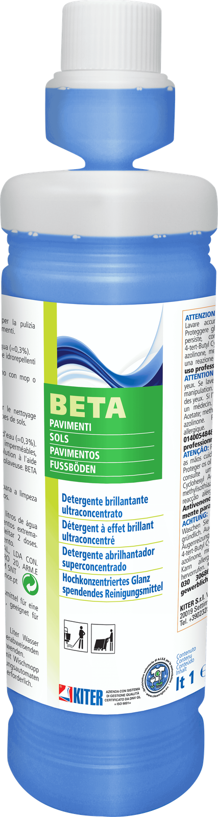 Detergente Pavimenti Brillantante Beta Ultra Concentrato 1 lt - Kiter