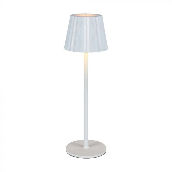 V-TAC VT-1028 Lampada LED da Tavolo 1.5W cct 3in1 colore bianco ricaricabile con