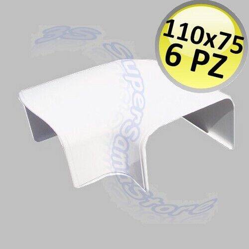 Curva piana per canalina 110x75mm - 6 PZ