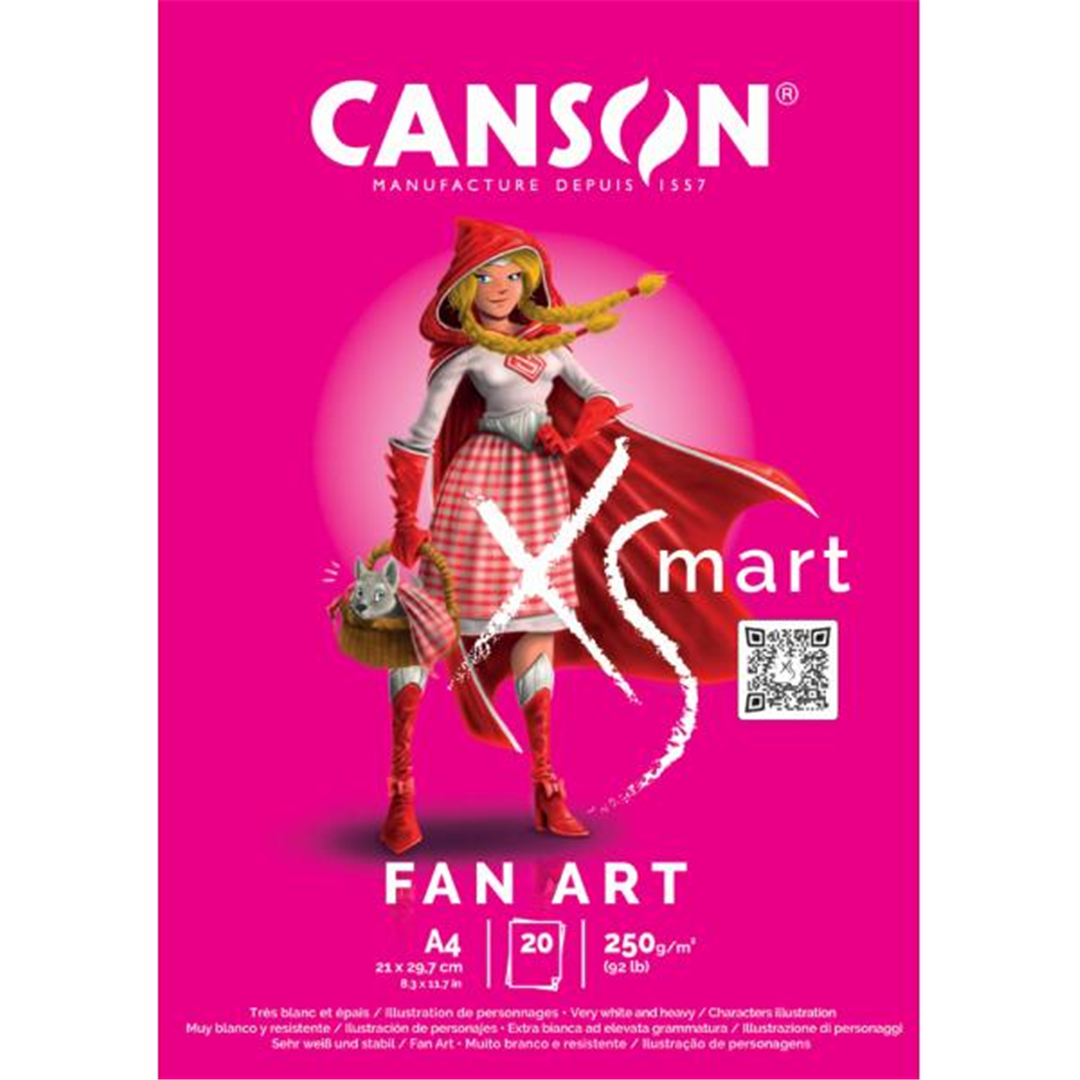 Blocco Xsmart 21x29,7 Cm (a4) Fan Art | Canson