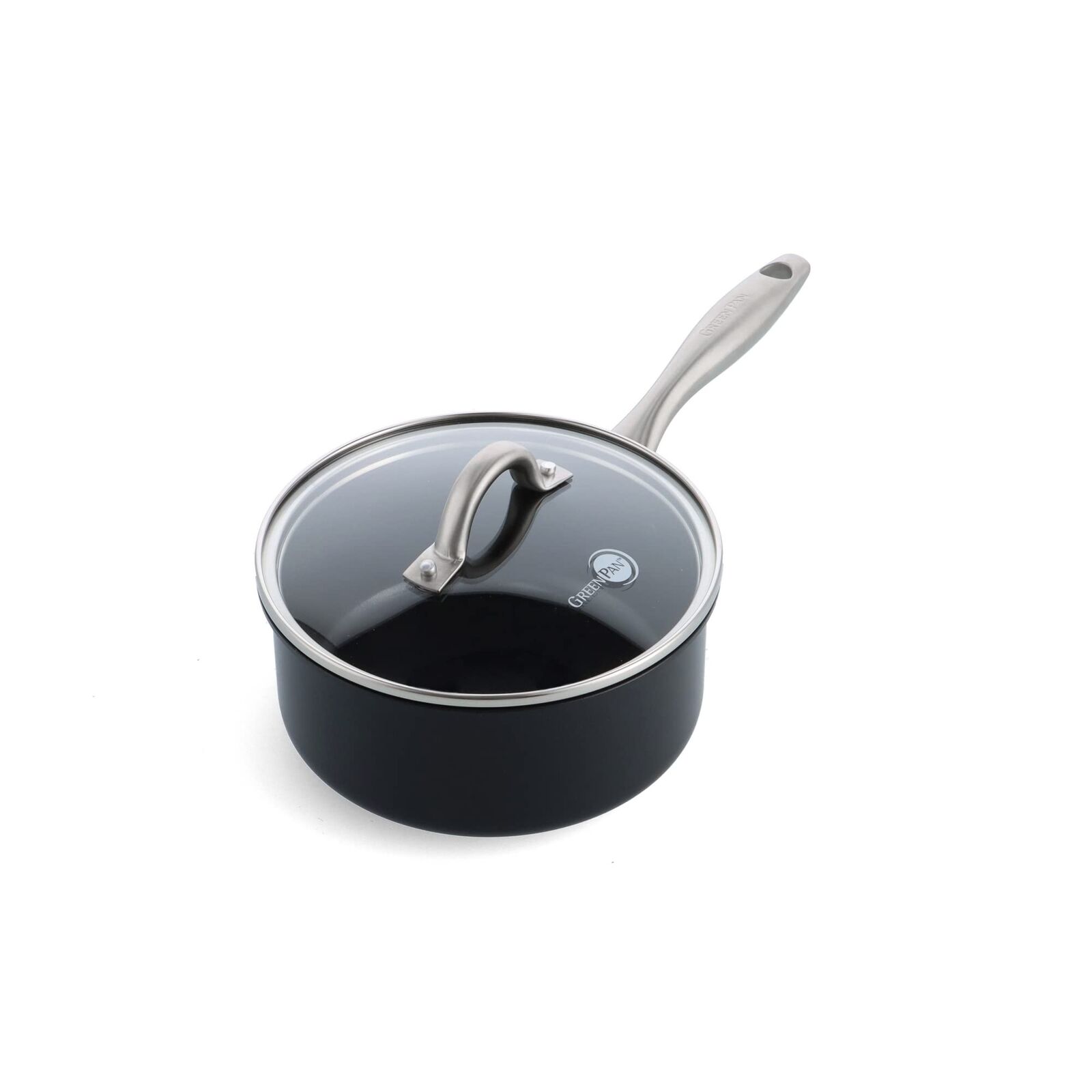 GreenPan Lima Midnight Pentola in Ceramica Antiaderente Sana Anodizzata Dura ...