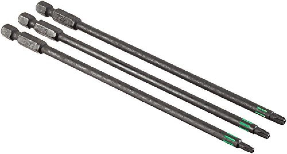 (TG. TT10, TT15, TT20) KWB 3 Bit 150 mm Tamper Torx TT10, TT15, TT20 Set Torsion