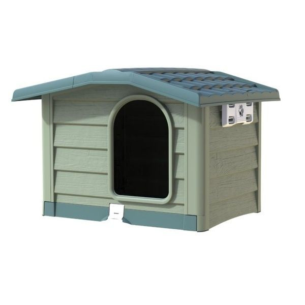 Cuccia per Cani Bama Bungalow Large 110x94x77h Verde - 19105