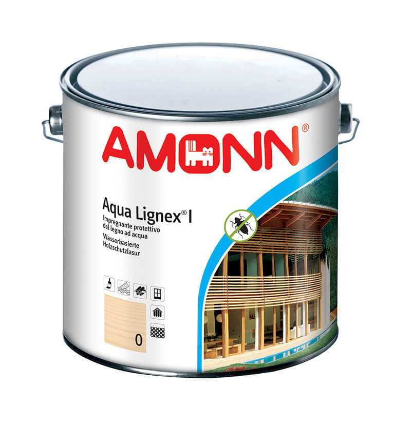 Aqua lignex i impregnante protettivo del legno ad acqua castagno 2.5 lt