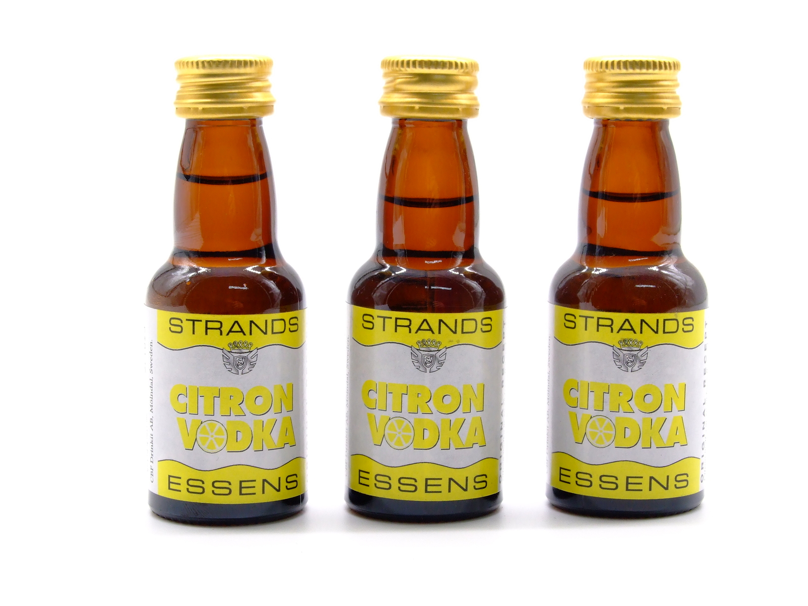 3 x Citron Vodka 25ml - Senza Alcool, Essenza di Vodka, Aroma per Torta