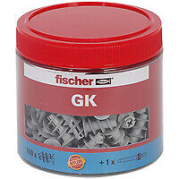 fischer 531028 Wall plug Gypsum block Nylon Grey 22 mm 4 cm GK tin 160 531028