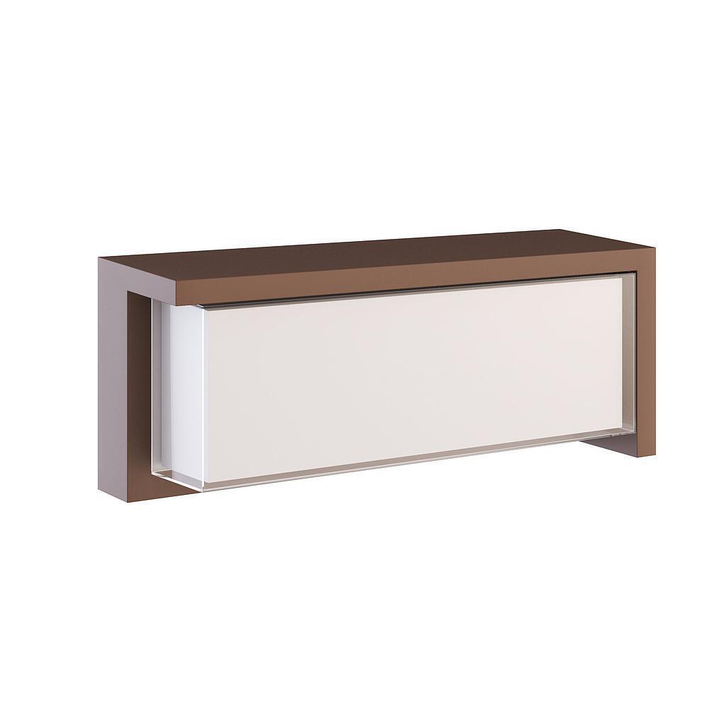 BLIS - APPLIQUE DA PARETE 24W IP65 2700/3200/4000K RUGGINE BENEITO FAURE