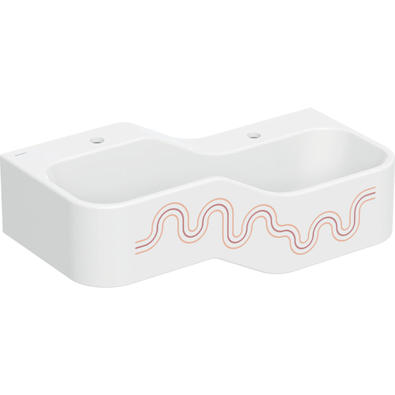 Bambini lavabo basso a destra 90cm 2FR rosso