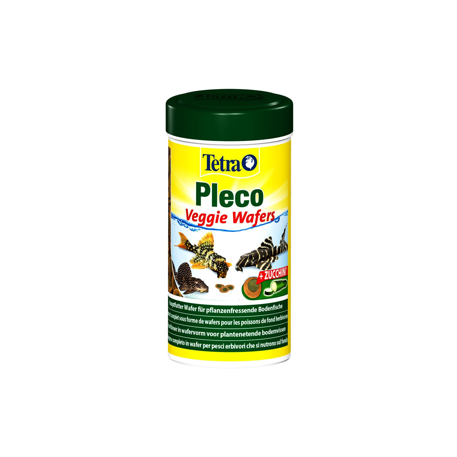 Tetra Pleco Wafers 250 ml Mangime specifico x pesci da fondo erbivori d'acquario