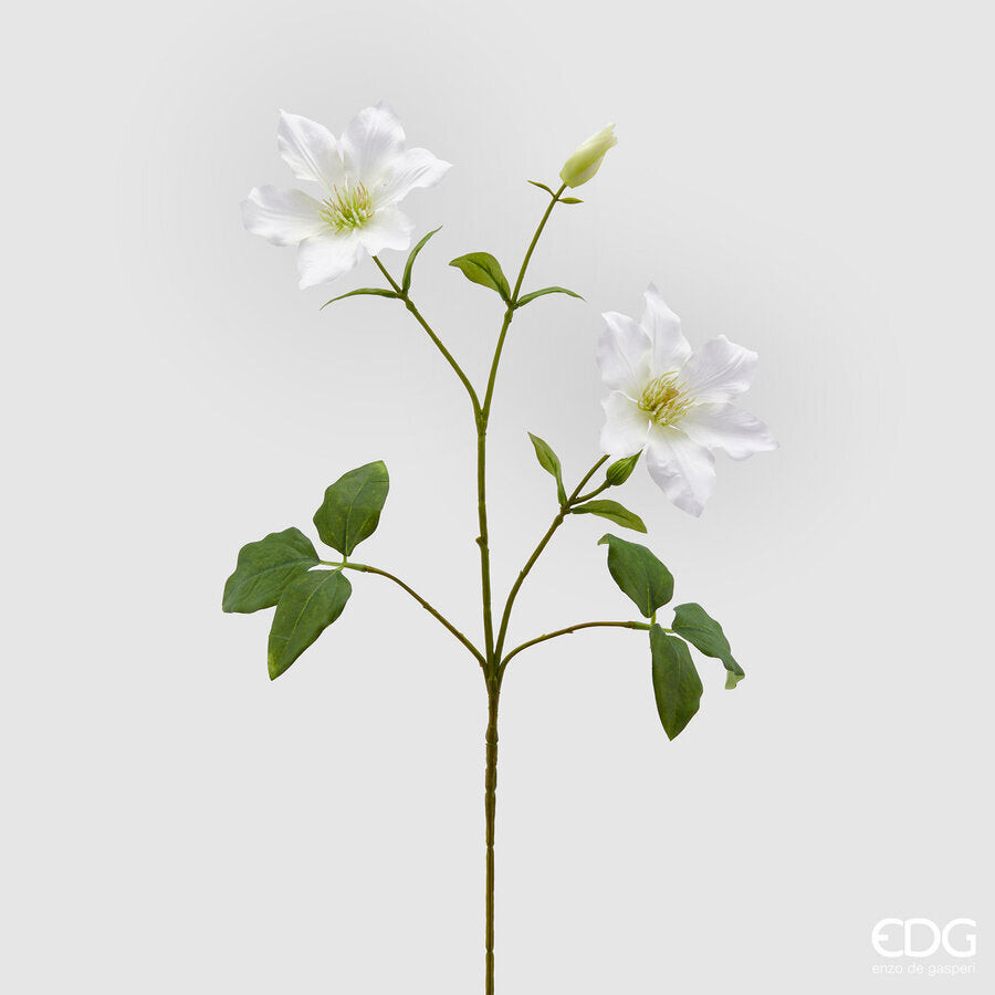 EDG Enzo De Gasperi EDG Enzo De Gasperi Ramo Clematis Artificiale con Fiori, Boc