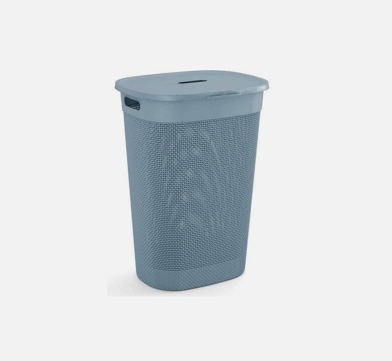 KETER Cesto portabiancheria filo curver azzurro 55 litri, dim. 44 x 35 x h.61 cm
