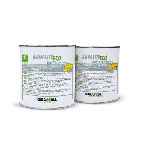 SMALTO BIANCO SATINATO ALL'ACQUA AQUALITE  2,50Lt KERAKOLL ECO VERNICE