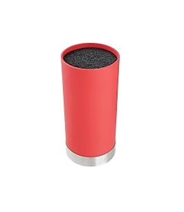 Ceppo Coltelli Cucina Universale Rosso Eva | Cilindro Porta Coltelli